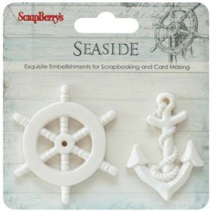 Ozdoby polimerowe Scrap Berry's Sea 1, 2szt